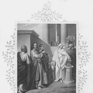 The poor widows two mites (engraving)