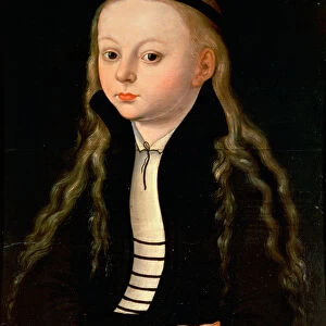 Portrait of a girl, possibly Martin Luthers daughter Magdalena, after Lucas Cranach, Senior, c