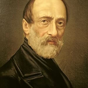 Portrait of Giuseppe Mazzini (oil on canvas)