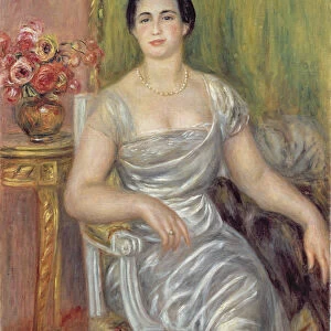 Portrait of the poetess Alice Valliere-Merzbach, 1913
