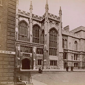 Postcard with the Inner Temple Library (photo)