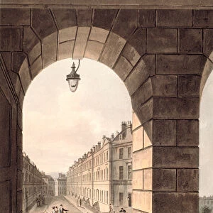 Pulteney Street Terminating in Laura Place seen through the Gateway of Sydney Gardens