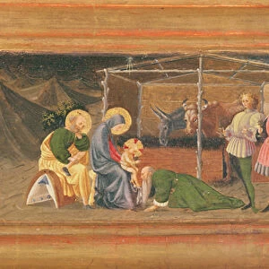 The Quarata Predella depicting the Adoration of the Magi, 1435-40 (tempera on panel)
