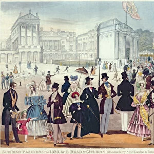 The Queens Return from the House of Lords, 1839 (engraving with aquatint)