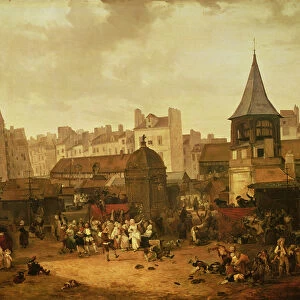 Rejoicing at Les Halles to Celebrate the Birth of Dauphin Louis of France (1781-89)