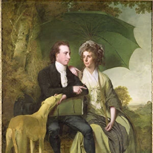 The Rev. and Mrs Thomas Gisborne, of Yoxhall Lodge, Leicestershire, 1786 (oil on canvas)
