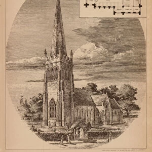 Ribbleton Church, near Preston, Lancashire (engraving)