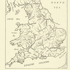 Rivers and Streams of England (litho)