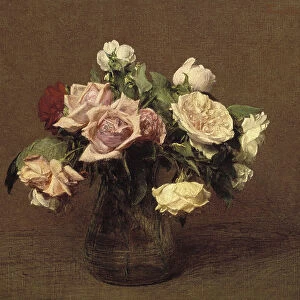 Roses La France, 1895 (oil on canvas)