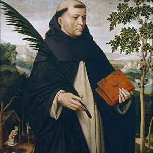 saint Dominique - Dominique de Guzman (1170-1221) - Saint Dominic - Benson, Ambrosius (1495-1550) - ca 1528 - Oil on wood - 104x57 - Museo del Prado, Madrid