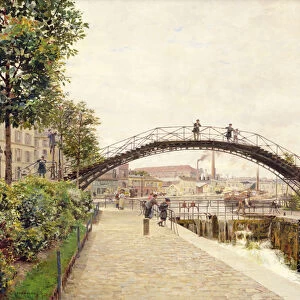 The Saint-Martin Canal (oil on canvas)