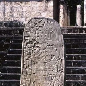 Seibal, Stela 10, Ultimate Classic Period, 849 AD (stone)