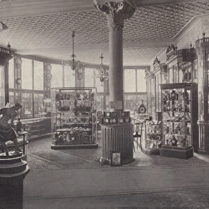 Silver, Plate and Cutlery Department, Harrods (litho)