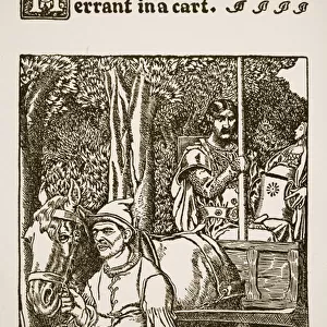 How Sir Launcelot rode errant in a cart, illustration from