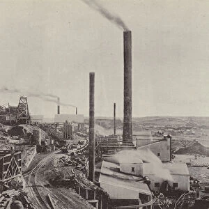 Smelting Works, Broken Hill (b / w photo)