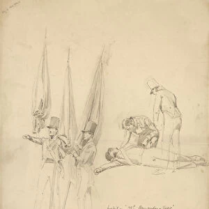 Soldiers of Waterloo (pencil on paper)
