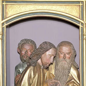 St. James the Minor, St. Philip and St. Barnabas, from the Isenheim Altarpiece, c. 1490 (painted wood)