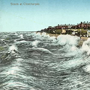 Storm at Cleethorpes (colour photo)