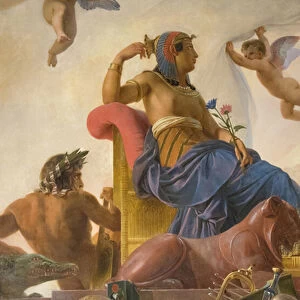 The Study and Genia Devote Ancient Egypt to Greece (painting 1827)