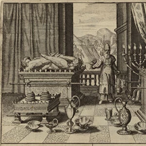The Tabernacle and its contents (engraving)