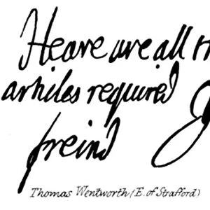 Thomas Wentworth (E of Strafford) (engraving)