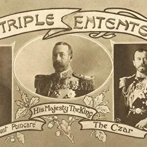 The Triple Entente (b / w photo)