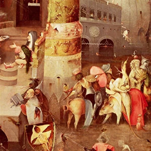 Triptych of the Temptation of St. Anthony, detail of the lower right hand side (oil