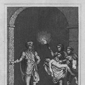 Tyrrel ordering the two young Princes to be buried (engraving)