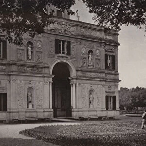 Villa Pamphilj Doria, Rome, North Side of the Villa (b / w photo)