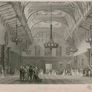 The Waterloo Gallery, Buckingham Palace. Published 1840 (engraving)