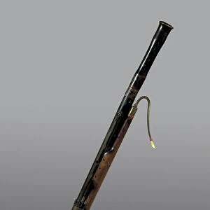 Wind instrument: 18th century bassoon. Barcelona. Musee of music