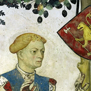 The Nine Worthies, detail of Hector of Troy, 1418-30 (fresco)