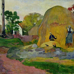 Yellow Haystacks, or Golden Harvest, 1889 (oil on canvas)