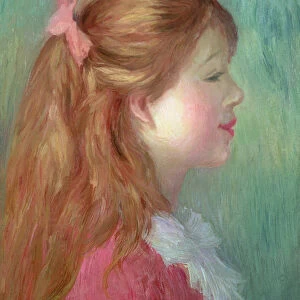 Young girl with Long hair in profile, 1890