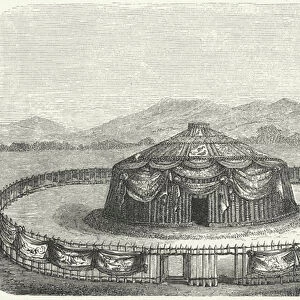 Yurt of Genghis Khan (engraving)