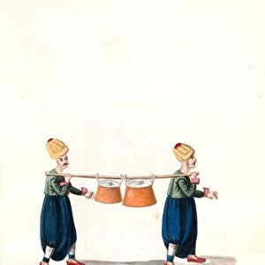 Caracoulouctzis [karakullukchus], ou cuisiniers porteurs de marmittes. [39], Mahmud II