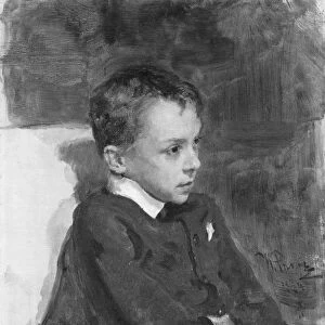 Portrait Boy 1884 Oil canvas 22 1 / 2 x 17 3 / 8