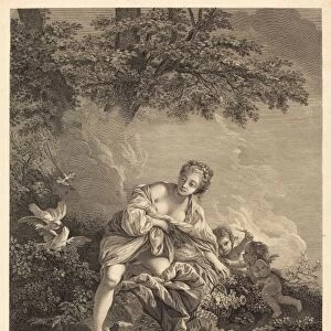 Rena Gaillard after Franazois Boucher (French, c. 1719 - 1790), Venus et les amours