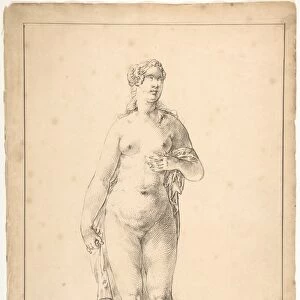 Study Female Figure Venus 1711 Pen black ink