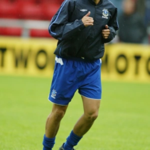 Leon Osman in Pre-Season Action for Everton vs Crewe, 2007