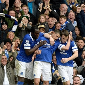 Mirallas's Strike: Everton's Victory Moment vs. Manchester United (April 21, 2014)