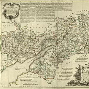 County Map of Gloucestershire and Monmouthshire, c. 1777