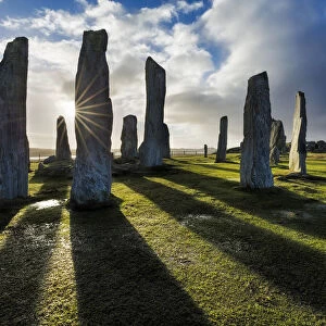 Callanish Standing Stones, Isle of Lewis, Outer Hebrides, Scotland, UK. March 2015