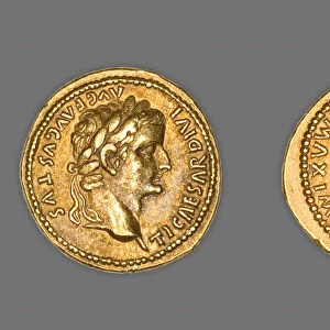 Aureus (Coin) Portraying Emperor Tiberius, 15-37 CE, issued by Tiberius