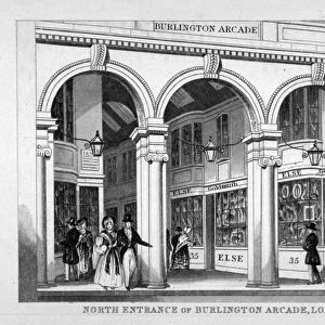 Burlington Arcade, Westminster, London, c1825