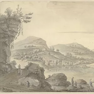 Chinese fantasy landscape, 1779. Creator: Theodorus Wilkens