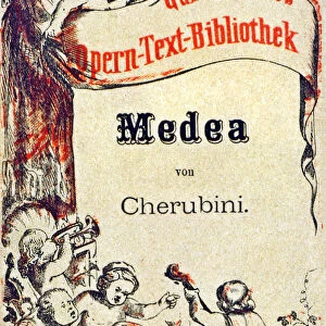 Cover of the libretto for Cherubinis Medea, edited by Opern Text Bibliothek