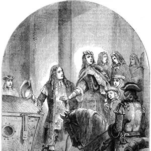 Duchess of Savoy and her children quitting Turin, (19th century)