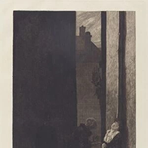 Ein Schritt (A Step), 1883. Creator: Max Klinger