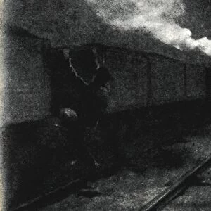 Escape by Train, November 1899, (1945). Creator: John Nash
